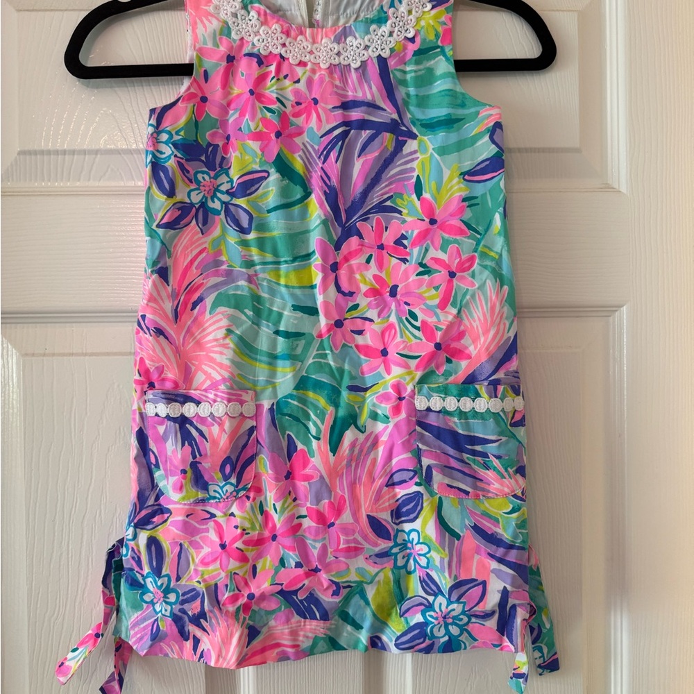 Lilly Pulitzer Pink and Blue Floral Dress